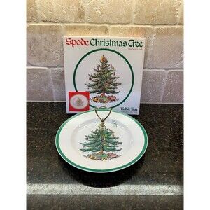 Spode Christmas Tree Tidbit 10 1/2” Tray NIB